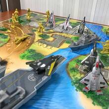Aircraft Carrier Battle Plan, Cruiser, Frigate, Can Launch 6 Fighter Jets, Military Series Model Soldier Combination Set, Children's Christmas Gift - Black - View 5
