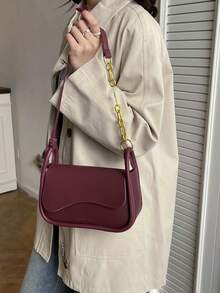 2026 Fashionable Versatile Shoulder & Crossbody Bag For Women - Burgundy - View 5