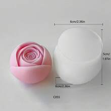 情人节玫瑰花束香氛蜡烛硅胶模具 - 白色 - 查看 4