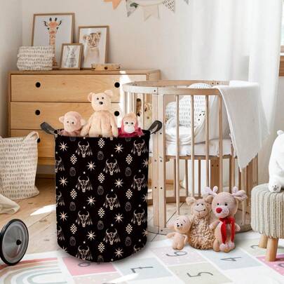 Foldable Laundry Basket And Toy Storage Bin, Multi-Function Dirty Clothes Hamper, Space-Saving Collapsible Organizer For Laundry Room, Bedroom, Kids' Playroom, And Living Spaces - Portable, Lightweight, Durable, Easy-Access Handles, Stackable Storage Solution, Modern Room Decor Accent