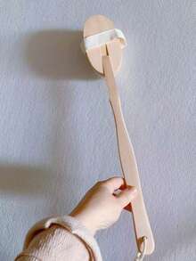 1pc Exfoliating Wooden Body Massage Shower Brush Natural Bristle Bath Brush Soft SPA Woman Man Skin Care Wet Dry Body Brush - Two-in-one - View 8