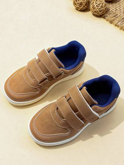 1 par de zapatos planos para niños, zapatos planos casuales de color marrón caramelo con diseño de doble forro, ideales para salidas diarias, adecuados para banquetes, reuniones, fiestas, bodas, vacaciones