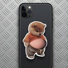 3D立体泡沫狗狗贴纸，柔软挤压泡泡可爱动物浮雕贴纸，萌萌的猫狗减压贴纸，DIY装饰贴纸，可用于水瓶、日记本、冰箱、手机、笔记本电脑，奖励礼品 - 彩色 - 查看 5