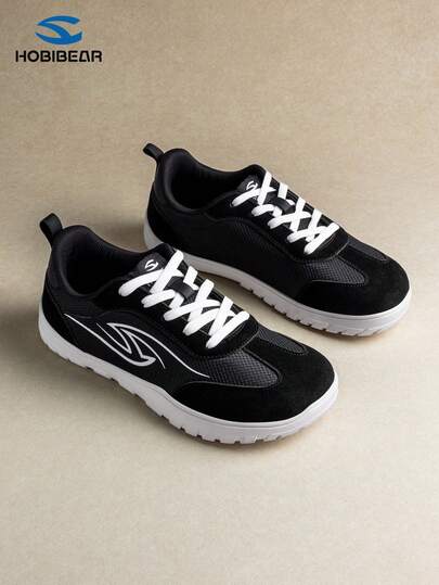 HOBIBEAR 2026 New Women's Casual Sneakers, Retro Lace-Up Flat Comfortable Walking Shoes, Lightweight Minimalist Fitness Shoes, Suitable For All Seasons