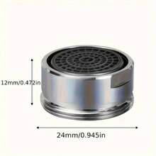1/2/4pcs Stainless Steel & Plastic Filter Element Kitchen Faucet Bubbler Nozzle Replacement - Faucet Parts - Durable, Easy-To-Install, And High-Flow Rate Accessories For Kitchen Faucet Repair And Maintenance - Multicolor - View 4