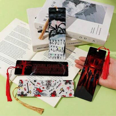 SHARLOVY 1pc Acrylic Bookmark, Suitable For Reading And Collection, Ideal Special Gift For Fans, Random Style - New Year Gift, Valentine's Day Gift, Easter Gift