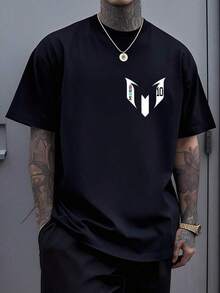 MessiS T-Shirt, T-Shirt For Men And Women, Black Unisex T-Shirt,MessiS Signature Fan Pullover T-Shirt - Unisex Casual T-Shirt,Super Soft, Comfortable & Breathable Loose Fit Top-Perfect For Ideal Birthday, Christmas, Holiday, Valentine's Day, Father's Day, Mother's Day Gift For Soccer Football Lovers, MessiS Enthusiasts, Dad, Mom, Teen Boys, Girls, Couple, Family, And Friends - Versatile Sportswear & Street Wear For Game Days, Training, Daily Casual Wear, And Fan Gatherings - 黑色12 - 查看 1