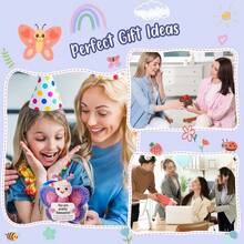 Crochet Butterfly Gift, Handmade Mini Plush Inspirational Doll, Suitable For Gifting To Friends, Coworkers, Boss, Girls, Teachers, For Birthdays, Christmas, Valentine's Day, Mother's Day, Easter, And As Stocking Stuffers - Multicolor - View 6