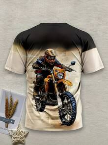 2026 New Men's Casual Fashion Round Neck Short Sleeve Top Leopard Print T-Shirt - Multicolor - View 2