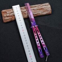 26cm Foldable Fashion Butterfly Pattern Comb Set - Portable Tool/Toy, Harmless, Suitable For Men And Teenagers. [Buy Now, Enjoy Exclusive Discount! Stay Tuned For More Surprises!] - Multicolor - View 3