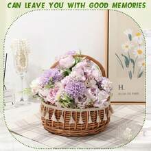 1 bó hoa mẫu đơn và hoa hồng giả bằng lụa, hoa cẩm chướng và cẩm tú cầu giả, trang trí mùa thu cho đám cưới, nhà cửa, nhà hàng, phòng ngủ, ngày lễ, tiệc sinh nhật, sân vườn ngoài trời. - Màu tím hoa cà - Xem 7