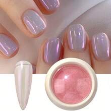 Y2K Simple Manicure Techniques, Handmade Nails, Chameleon Powder Nail Art Charm Nail Art Supplies, Nail Art Supplies For Women And Girls, Nude Nails, Home Nail Art 0.5g, Summer Manicure - 彩色 - 查看 3