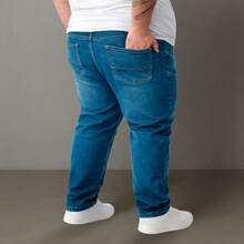 EVOLUTION PLAY Men's Plus Size Jeans 48 To 58 Lycra Slim XXG - 平均的 - 查看 3