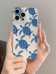 可爱海龟印花透明软壳，兼容 12/11/X/XR、Galaxy S25 Ultra/S24 Ultra/S22/S21 Ultra/S21 FE 5G/S23/S23+/S23 Ultra/S24/S21 Ultra/S21 FE 5G/S23/S23+/S23 Ultra/S24/A13 5G/A22 5G/A33 5G/A53 5G/A52 5G/A17/A56/A34/A35/A25/6a、Pixel 7/Pixel 8/Pixel 9/Pixel 10 Pro XL，保护壳 - 彩色 - 查看 6