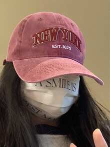 可调节刺绣牛仔棒球帽，男女通用，轻便四季皆宜，迷彩休闲遮阳帽，适合徒步、骑行、登山、运动、日常穿着、旅行和其他户外活动 - 彩色 - 查看 3