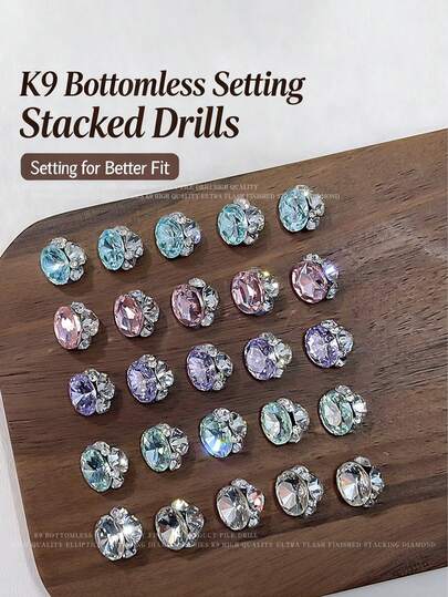 6 piezas Decoraciones de arte de uñas con cristales de rinoceronte en forma de huevo de paloma de colores, accesorios de arte de uñas con cristales de rinoceronte, decoración de uñas versátil e irregular con cristales de rinoceronte, joyería para uñas, cristales y decoraciones, partes decorativas, accesorios para uñas