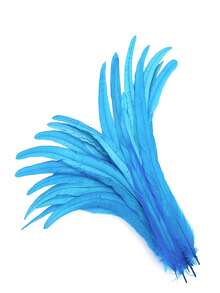 20pcs 23.30cm-9.2-12nch Rooster Pheasant Tail Feathers Plumes DIY Headdress Halloween Decoration Wedding Christmas Craft Supplies Accessories - A - View 13