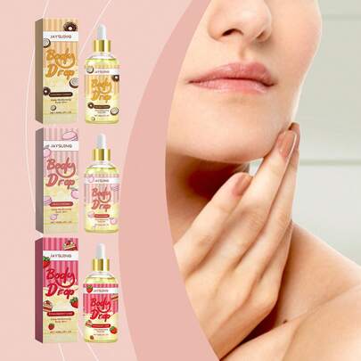 Peach Macaron Body Oil - Deep Nourishing & Silky Glow, Skin Essence Softens And Nourishes Skin, Leaving It Supple And Radiant