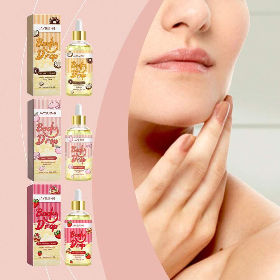 蜜桃马卡龙身体油 - 深层滋养，丝滑光泽，肌肤精华柔嫩滋养肌肤，令肌肤柔软透亮。 - 多樣化香型 - 查看 1