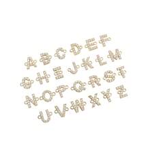 2件套新款经典字母金色不锈钢心形链可调节手链，女士款 - 金黃色 - 查看 4