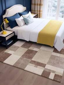 Luxury Patchwork Pattern Indoor Decorative Rug, Faux Wool Material Indoor Carpet, Living Room Rug, Sofa Rug, Bedroom Rug, Bedside Anti-Slip Mat, Dining Room & Kitchen Rug, Office Chair Pad, Entryway Doormat, Outdoor Picnic Mat, Outdoor Camping Blanket - Multicolor--7 - View 20