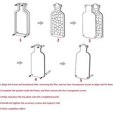 Cute Design Acrylic Puzzle Bottle, Decorative Display Frame, Assembly Art Piece, Kawaii Home Decor, 17.5x8x0.6 Dog) - 8Pcs - Xem 2