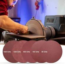 15pcs 8-Inch PSA Sanding Discs 600 Grits Aluminum Oxide Self Adhesive Stick Back Sandpapers No-Hole Round Wet/Dry Sander Papers Sand Auto Car Paint Wood Metal - 600目 - 查看 6