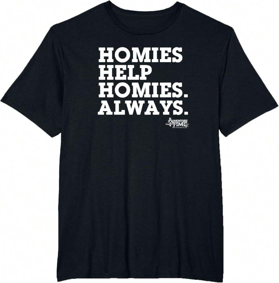 Homies Help Homies T-Shirt - Black - View 1