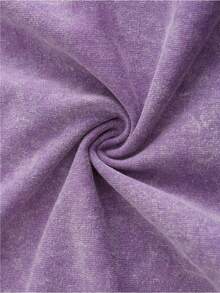 Men's Printed Pattern Washed T-Shirt - Casual Loose Summer T-Shirt With Star And Flame Design, Adult Brown 100% Pure Cotton Round Neck Shirt, Breathable T-Shirt | Avant-Garde Casual Wear | 100% Pure Cotton Printed T-Shirt - Purple - View 5