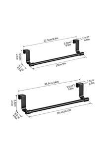 1pc Kitchen Cabinet Towel Rack, Modern Cabinet Towel Hanger Towel Storage Rack, Wall-Mounted Dishcloth Holder, Suitable For Home Kitchen Bathroom, Home Bathroom Decor Bathroom Storage Rack, Autumn Decor Back To School Season - Multicolor - View 12