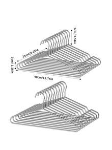 Stainless Steel Clothes Hanger 5pcs/10pcs - Silver - View 14