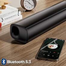 Genérico Barra de Sonido 2.0 para TelevisorSistema de Audio para Teatro en Casa Bluetooth 5.3 Óptico Auxiliar Sonido Estéreo para TV PC Dormitorio - como en la foto - Ver 6