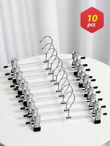 10入組成人金屬褲夾衣架 - 黑色 - 查看 11