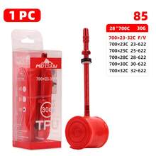 MOTSUV Road Bike TPU Inner Tube 700*23-32C Aluminum Alloy 45/65/85mm Presta Valve Ultralight Cycling Tire Tube Red - Multicolor - View 11