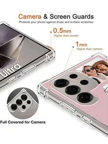 1pc Transparent Shockproof Customizable Puzzle Photo Phone Case, Personalized Name Phone Case, Eternal And Fashionable. An Eternal Customized Phone Case. DIY Customized Phone Case Suitable For S25 Ultra/S25 Plus/S25/S24 Ultra, 11/11 Pro/11 Pro Max/12/12 Pro/12 Mini/12 Pro Max/13/13 Pro/1 Pro Max/13 Mini/14/14 Plus/14 Pro/14 Pro Max/15/15 Plus/15 Pro/15 Max/16/16 Plus/16 Pro/16 Pro Max 16E, Android Phones - Clear - View 6
