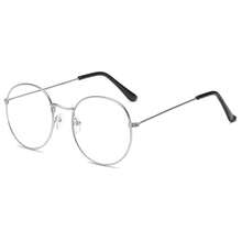 1pc Women's Retro Artistic Minimalist Fashion Glasses - Silver - View 3
