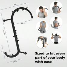 Detachable Point Massage Cane, One - Click Disassembly Massage Hook Back, Neck Shoulder, Pressure Point Massage Muscle Recovery S Hook - S型鉤 - 查看 6