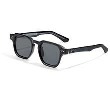 HBK Nuevas gafas de sol CP+PC, diseño minimalista y casual con remaches especiales, marco grande con estilo retro fresco y cool para hombres y mujeres, adecuadas para fiestas, playas de verano, regalos de vacaciones, viene con empaque completo - K40270 - Ver 33