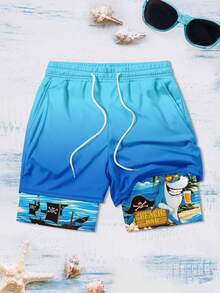 Men's All-Over Print Casual Shorts - Multicolor - View 2