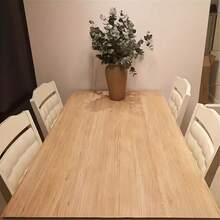 1卷自粘橡木纹理PVC壁纸，乙烯基材质，逼真木纹，易粘贴易移除，耐油，防水，耐热，非常适合厨房橱柜、台面、家具和墙面翻新，易于安装，壁纸翻新，无缝图案设计，耐油材质，尺寸：15.7英寸 x 196.8/118.1/39.3英寸，自粘可移除木纹壁纸 - 原木色 - 查看 5