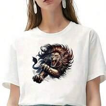 1pc/2pcs/3pcs Fierce Lion Heat Transfer Sticker, Suitable For Ironing On Streetwear, Personalized Backpacks, Holiday Gifts, Conveying Wild Power - 3PCS-s - View 6