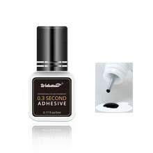Waloshow 1pc 5ml 0.3S 0.5S 1S Eyelash Extension Glue, Black Single Lash Adhesive Set, Professional Use - Black - View 11