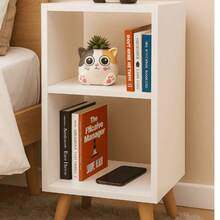 Decorative Bedside Table Niche With Retro Legs, 60x26 Cm - Shipped Assembled. - trắng - Xem 4