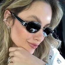 1/2 Oval Frame, Futuristic Cool Style, Unisex, Ideal Gift For Vacation, Party - Multicolor - View 6