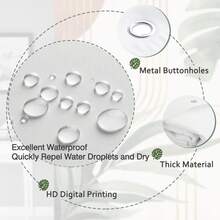 A Tropical Carnival Shower Curtain, Includes 12 Hooks, Measuring 70.87X70.87 Inches, Home Decor, Marble Golden Shower Curtain, Halloween Pumpkin Shower Curtain, Lavender Shower Curtain, Teal Shower Curtain, Aesthetic Shower Curtain - 珊瑚粉 - 查看 4