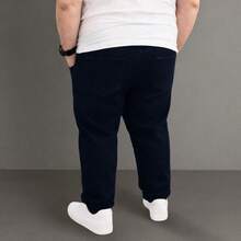 Men's Plus Size Jeans 48 To 58 Lycra Slim XXG - Màu xanh đậm - Xem 7