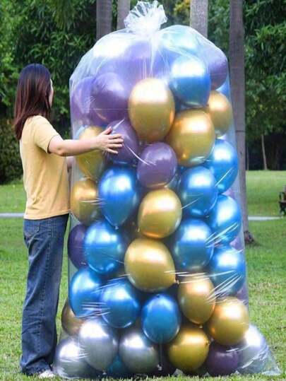 1PC Balloon Storage Bag Reusable Thickened Storage Bag Multiple Sizes Available,Mother's Day Graduation Sets Of 2,Large Plastic Bags For Balloons, Designed For Reuse During Transport, Ideal For Decorating Parties, Weddings, Birthdays, Halloween, And Christmas Events.