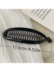 2个/套波浪发夹，沙滩派对马尾发夹，发爪，发髻器，发叉 - 彩色 - 查看 4