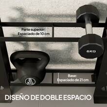 Sportnow Strength Training Dumbbell Rack - Noir - Voir 6