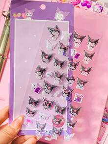 Cute Cartoon 3D Bubble Stickers, Kawaii Stickers For DIY Scrapbooking, Notebook, Laptop, Phone, Toys, Gifts - Multicolor - View 7